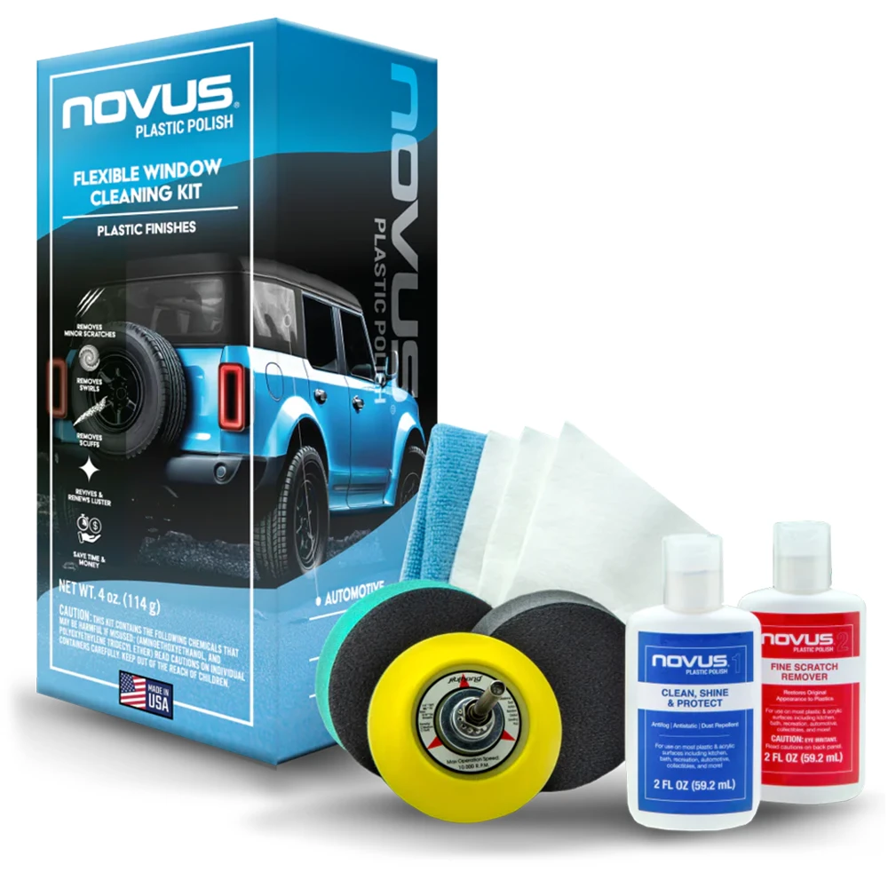 NOVUS Plastic Polish Flexible Window Cleaning Kit image 0