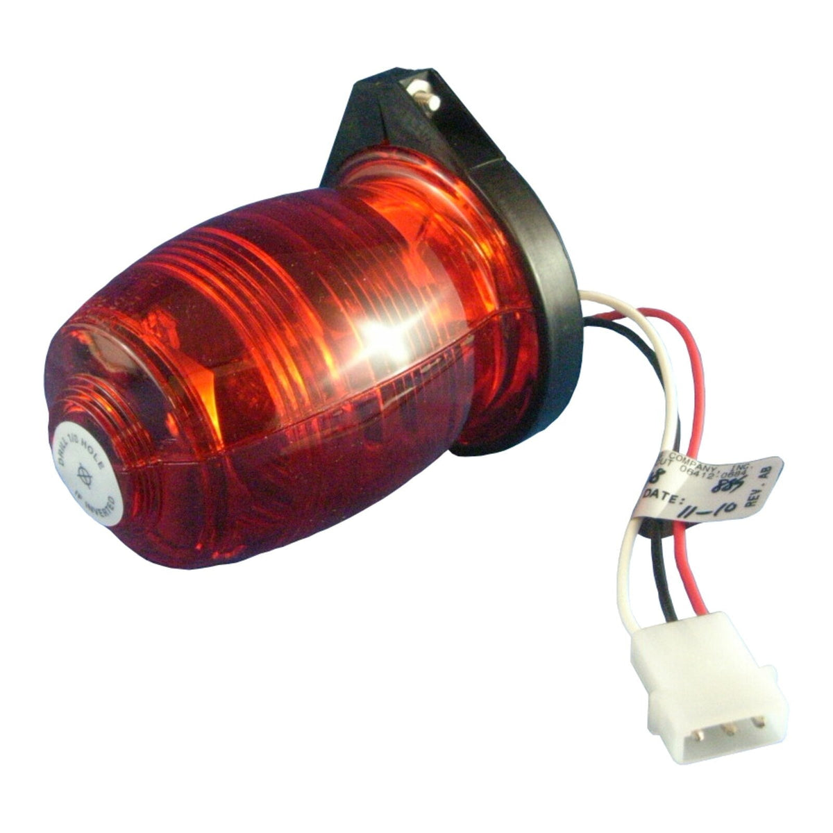 Whelen A470AR Remote Strobe Head Assembly, Red, 01-0770019-18