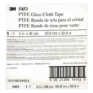 3M PTFE Glass Cloth Tape 5453, Brown, 2 in x 36 yd, 8.2 mil, 021200-16162 (3M ID 70016054432)