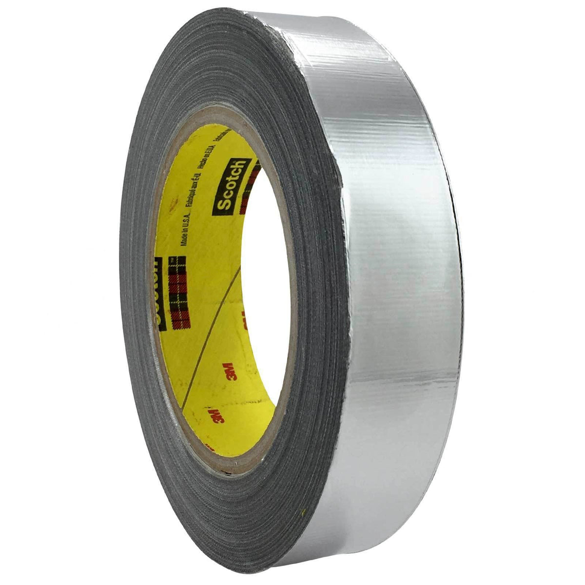 3M High Temperature Aluminum Foil Glass Cloth Tape 363, Silver, 1 in x 36 yd, 7.3 mil, 021200-17294