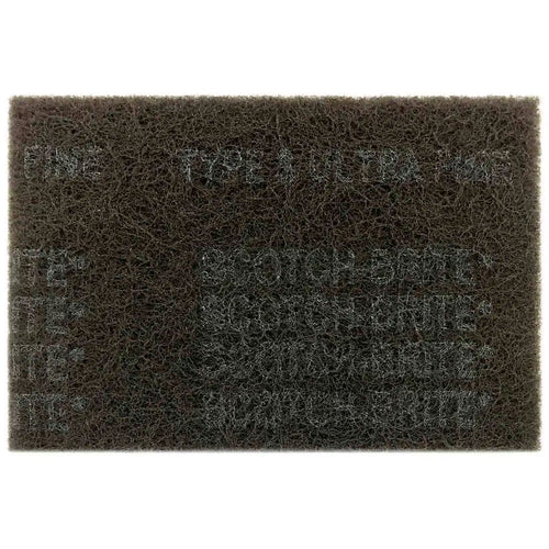 3M Scotch-Brite 7448 Ultra Fine Hand Pad, 6 in x 9 in, Grey, Box of 20, 048011-04028