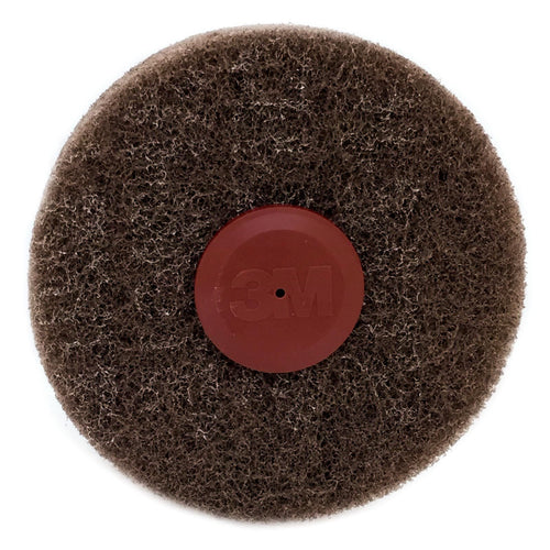 3M Scotch-Brite Rivet Cleaning Disc 07410, 4 in x 1-1/4 in, A MED, 051131-07410