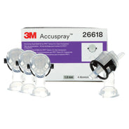 3M Accuspray Atomizing Head Refill Pack for PPS Series 2.0, 1.8 mm Clear, 4 Heads, 26618 (051131-26618)
