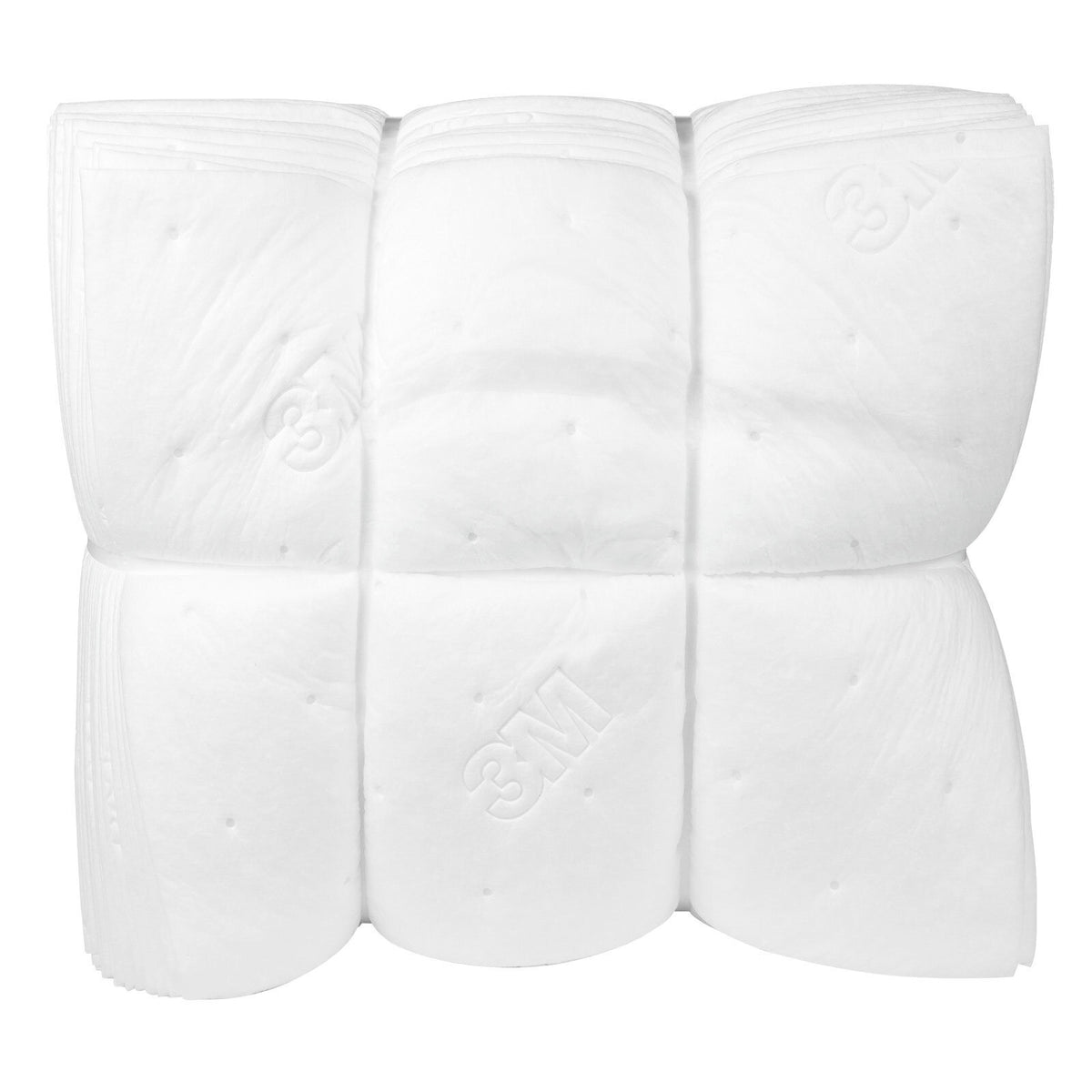 3M HP-156 Oil Sorbent Pads, 17 in x 19 in, White, 1 Case, 051138-28991