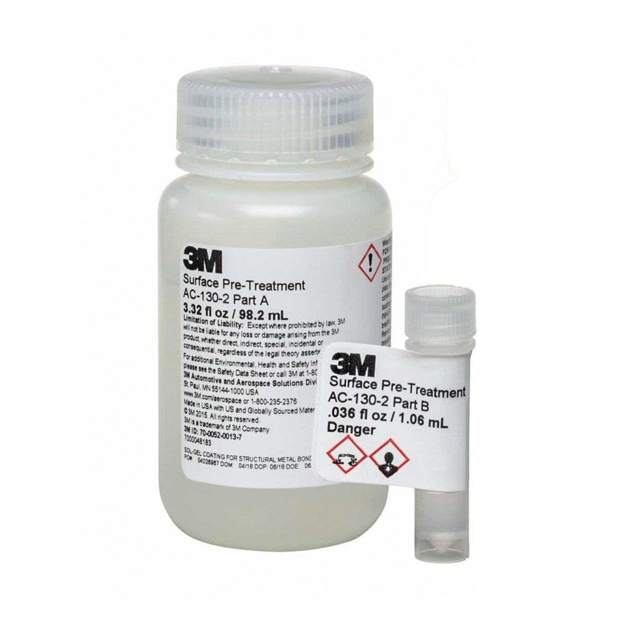 3M AC-130-2 Sol-Gel Surface Pre-Treatment for Adhesive Bonding, 100 mL Kit, 051141-57814
