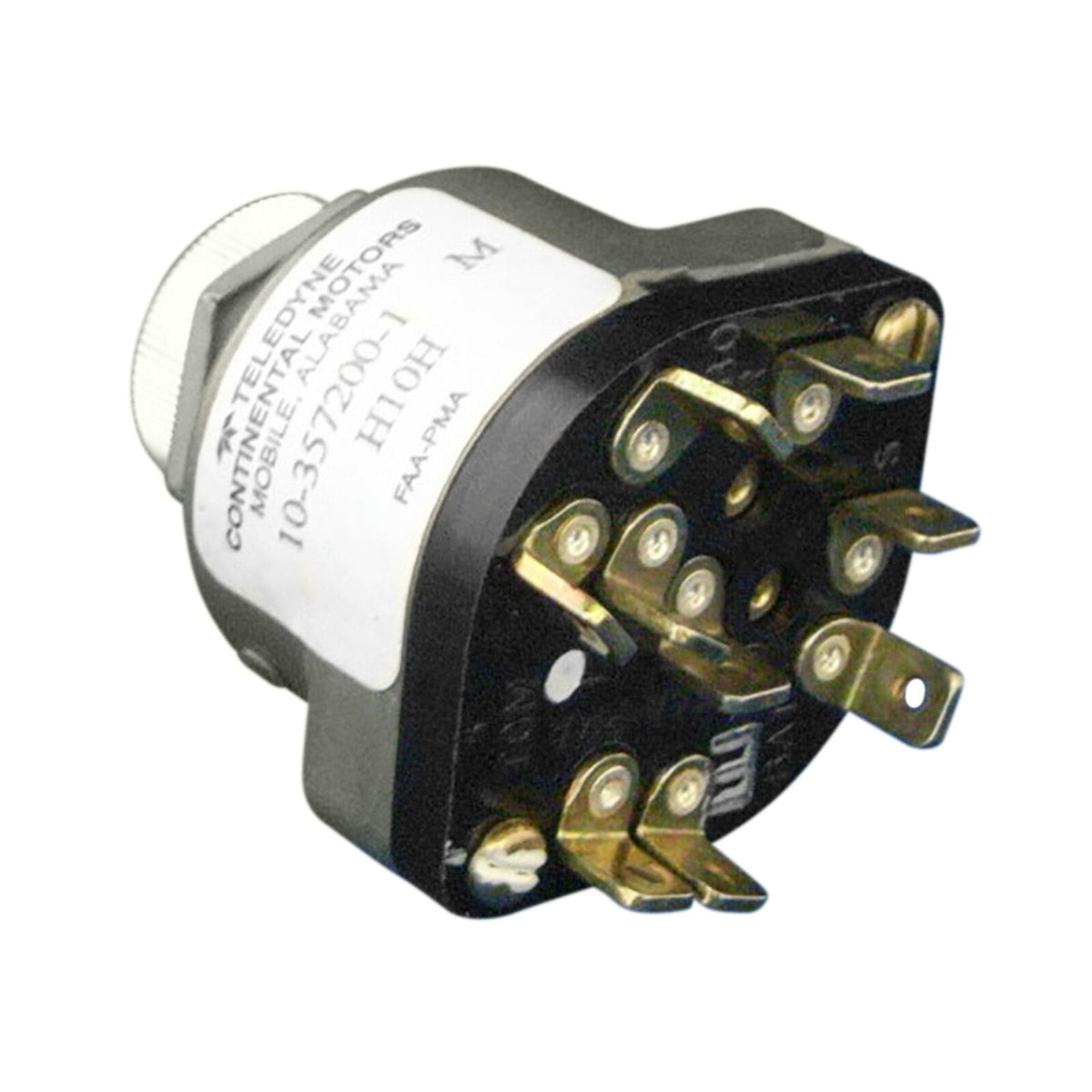 Continental Twist-to-Start Key Ignition and Starter Switch, 7/8 in Threaded, 10-357200-1