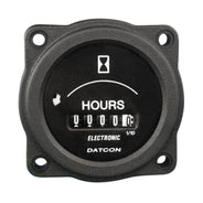 Datcon 873 Electronic Hour Meter, 10-32 VDC, Uninhibited, 4-Hole Aircraft Mount, 100690