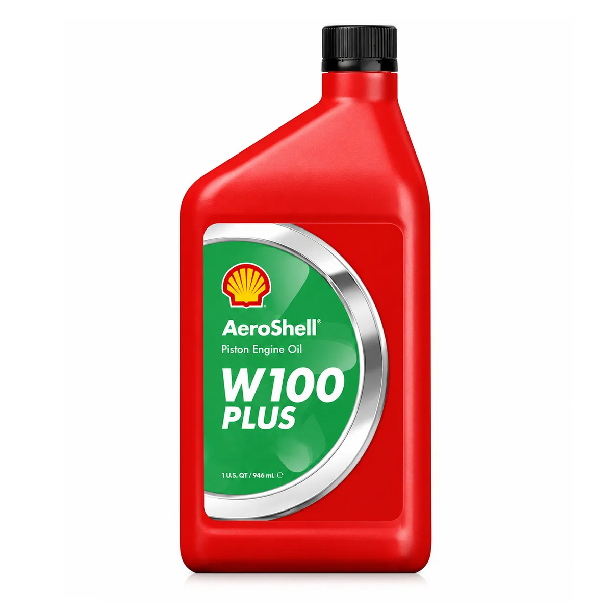 AeroShell Oil W100 Plus Ashless Dispersant Piston Engine Oil, SAE 50, 1 Quart, 100WPLUSQT