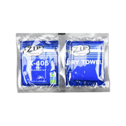 Zip-Chem X-405 Glass and Transparency Cleaner, Wet & Dry Wipe Tandem Packs, Case of 50, 103770