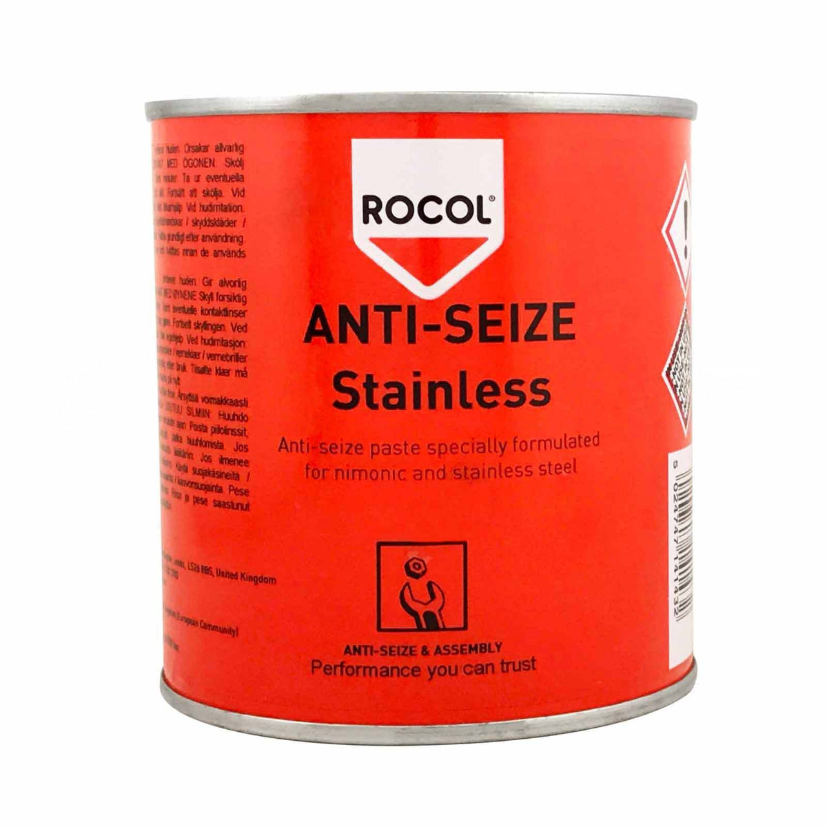 Rocol ANTI-SEIZE Stainless Nickel-Free Anti-Seize Paste, 500 g Tin, 14143