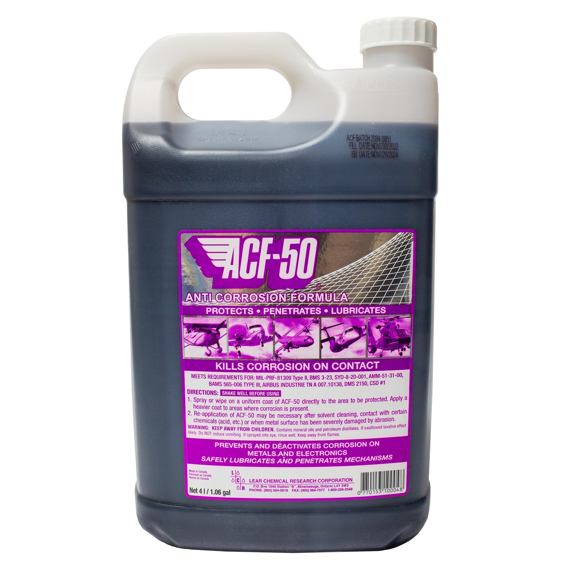 ACF-50 Anti Corrosion Formula 4 Litre Bottle image 0