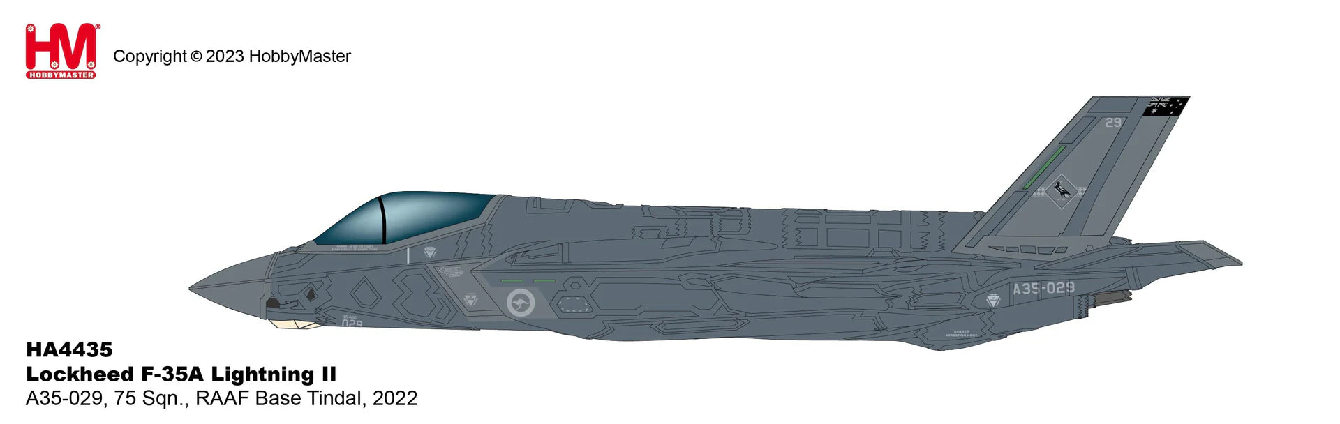 1/72 Lockheed F35A Lightning II A35-029 75 Sqn. RAAF Base Tindal 2022 image 8