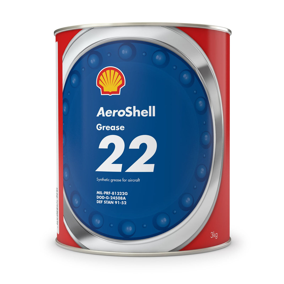 AeroShell Grease 22 Synthetic Aircraft Grease, MIL-PRF-81322G, 6.6 lb Can, 22-6-6LB