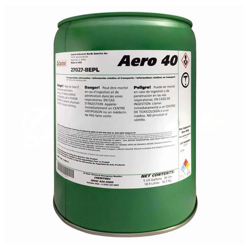 Castrol Aero 40 Landing Gear Shock Strut Fluid, BMS 3-32C Type II, 5 US Gallon, 27027BEPL