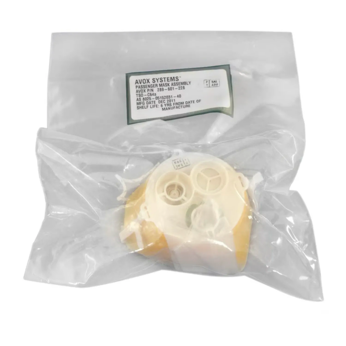Safran 289-601 Series Passenger Oxygen Mask, 42 in, 289-601-228