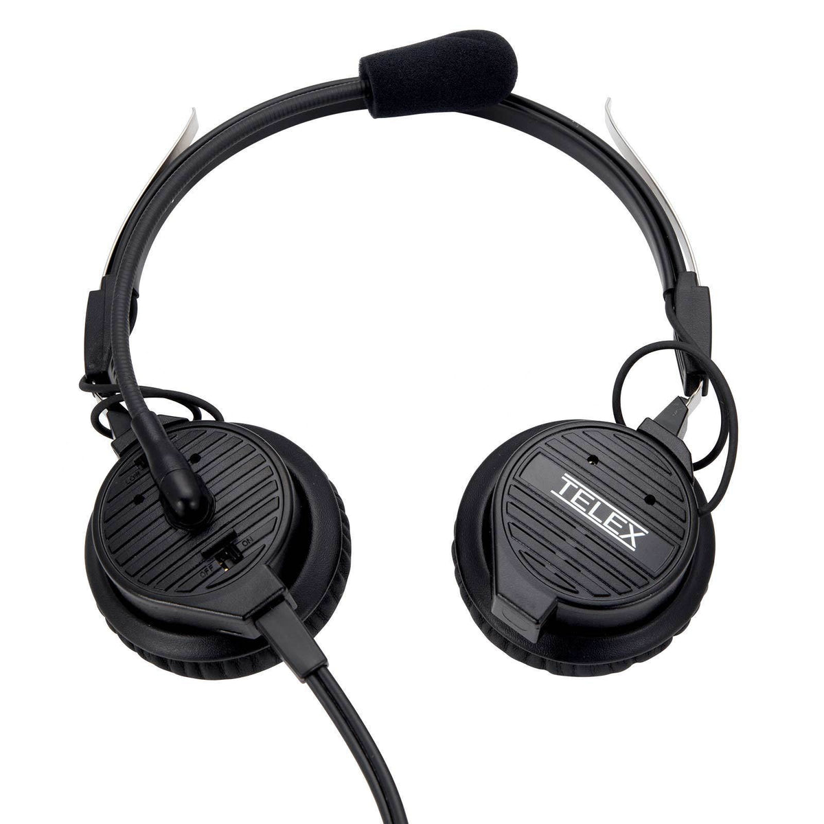 Telex Airman 850 Battery-Free ANR Aviation Headset, 600 Ohm, PJ-068/PJ-055 Plugs, 301317-003