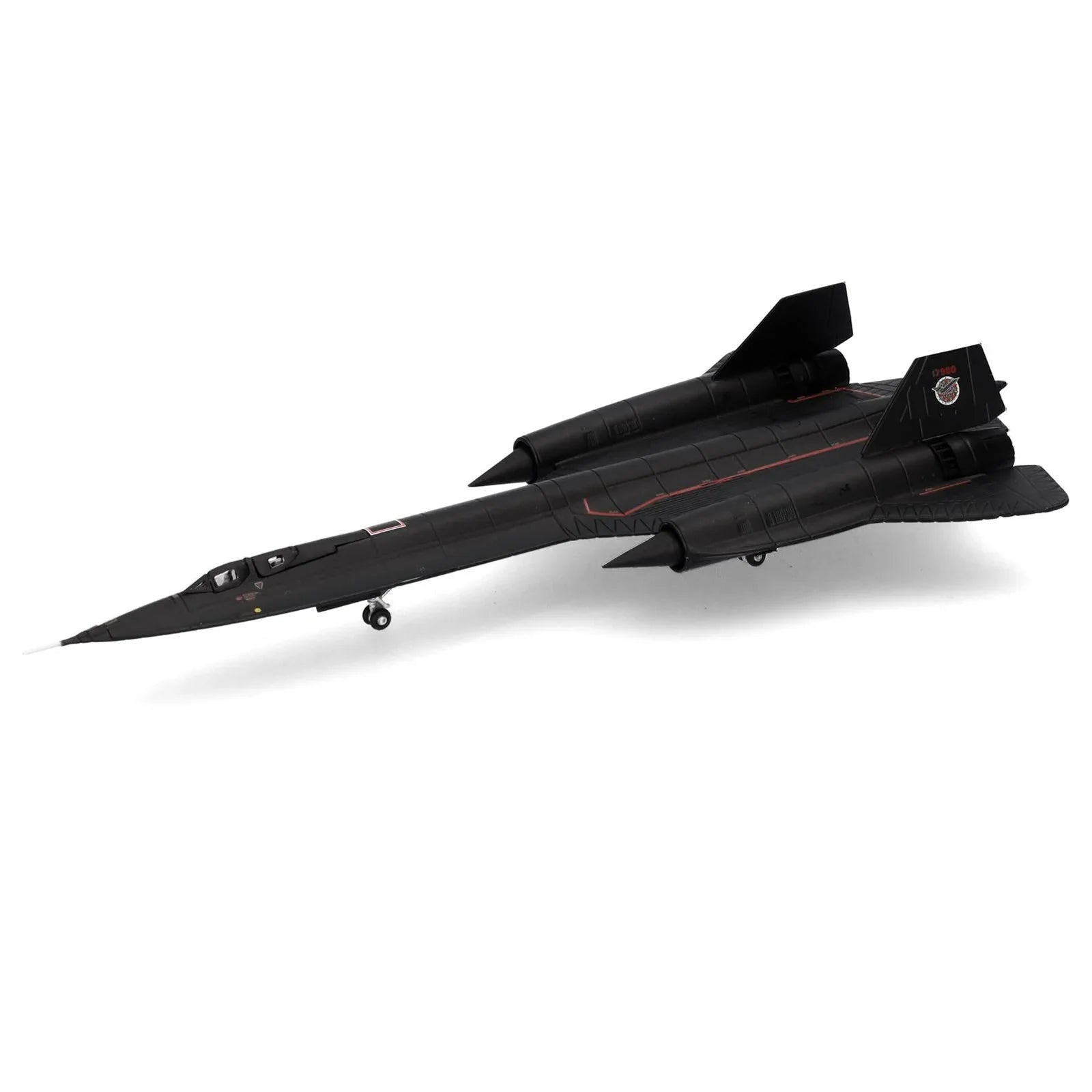 Herpa 1/200 U.S. Air Force Lockheed SR-71A Blackbird - 9th SRW Detachment 4, RAF Mildenhall “Farewell-Dartboard” Aircraft Model image 0