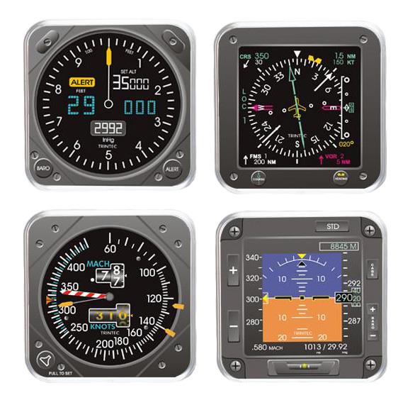 Trintec Modern 4-Piece Instrument Coaster Set image 0