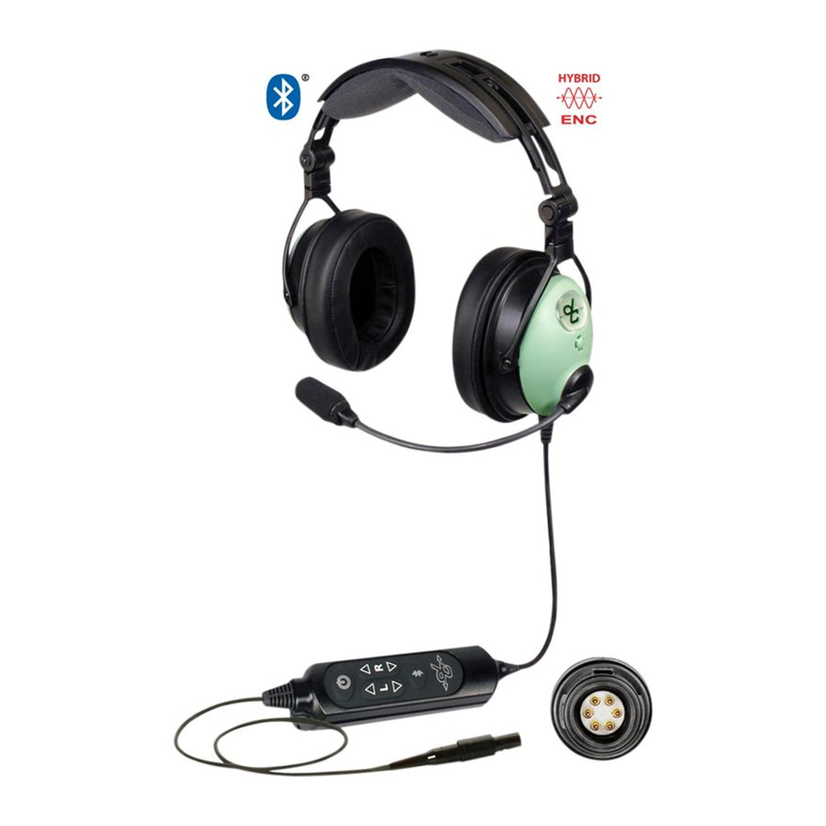 David Clark DC ONE-XP Hybrid ENC Panel Mount Headset, 6-Pin, Bluetooth, 43102G-02 (43102G02)