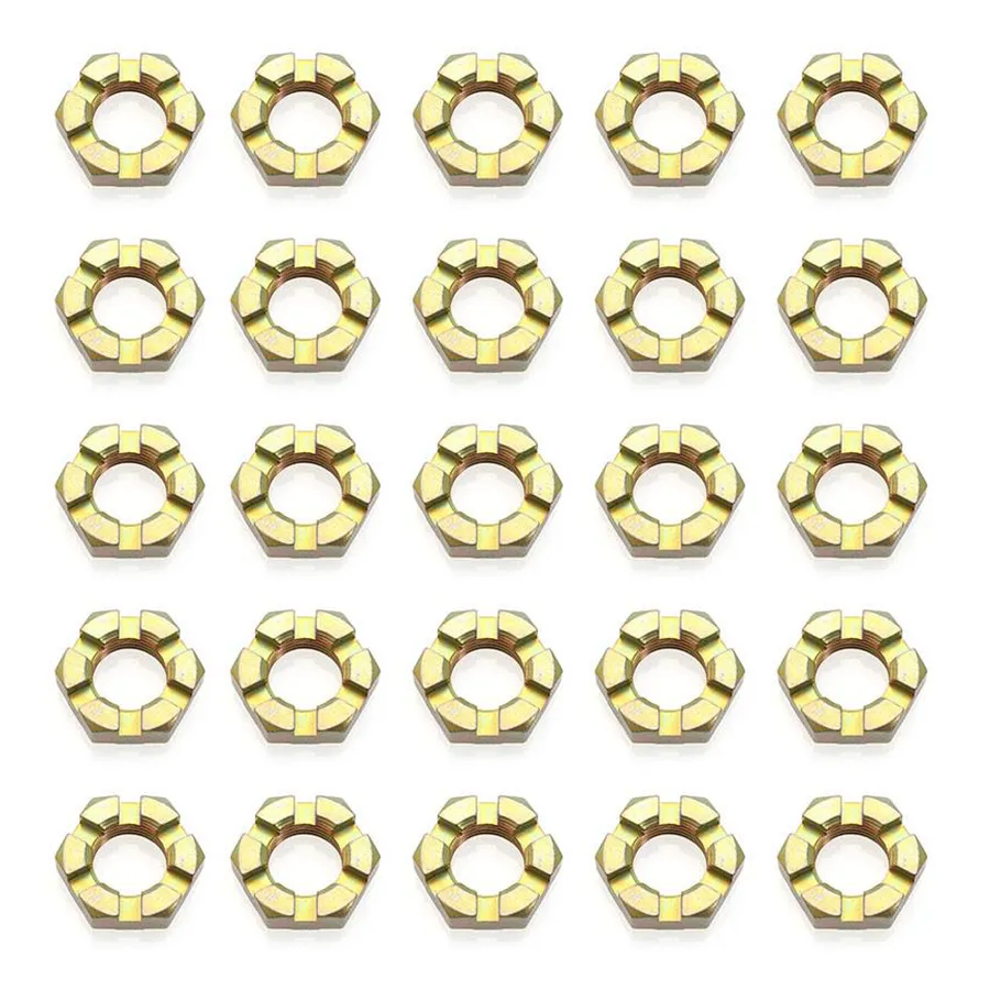 Airframe Hex Castellated Nut, Low Height, Thread 10-32, AN320-3 (25 Pack) image 0