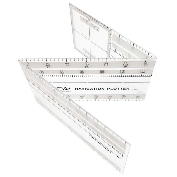 Folding Navigation Plotter Scale Ruler for Flight Training image 2