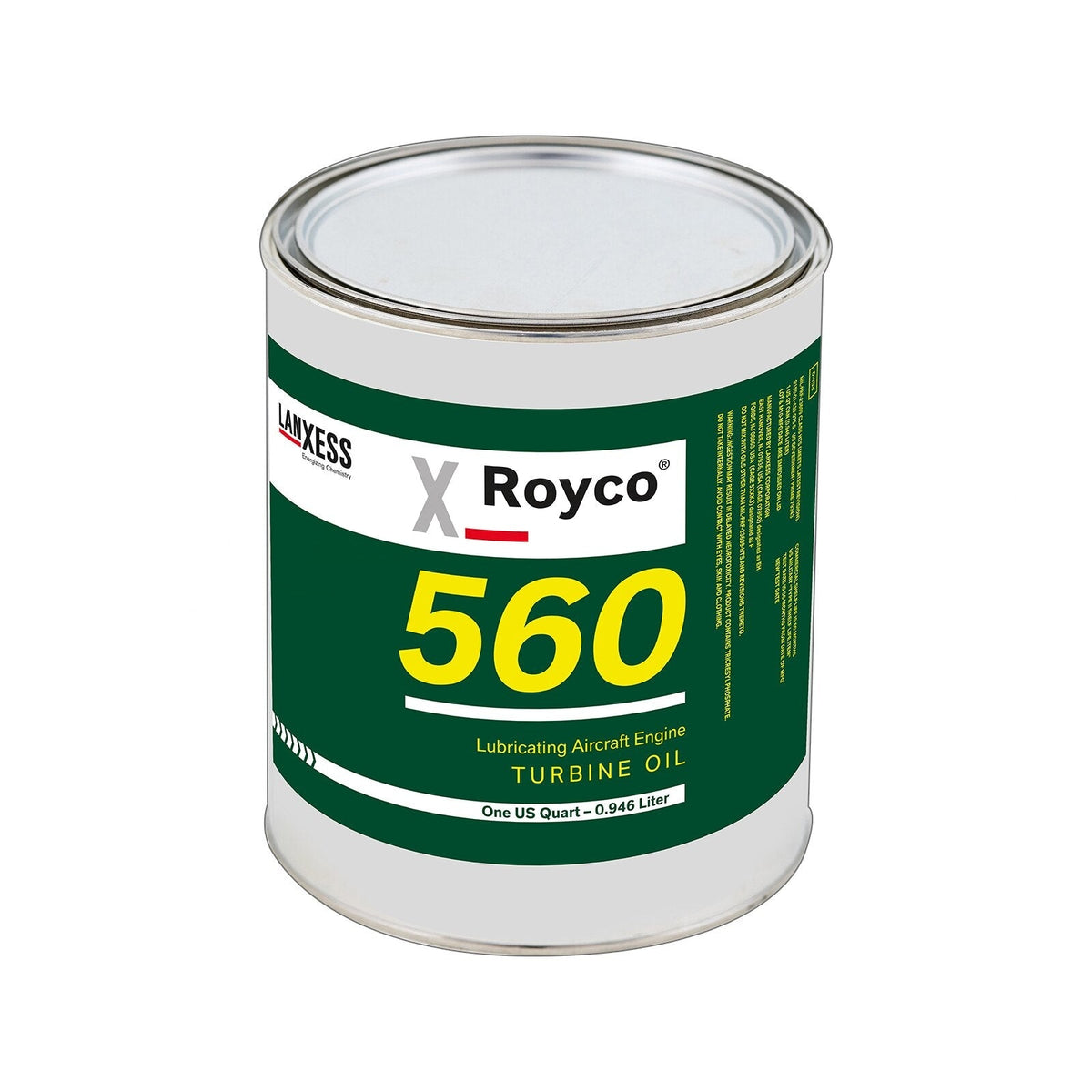 Royco 560 Synthetic Turbine Engine Oil, MIL-PRF-23699G Class HTS, 1 US Quart, 560-1QT