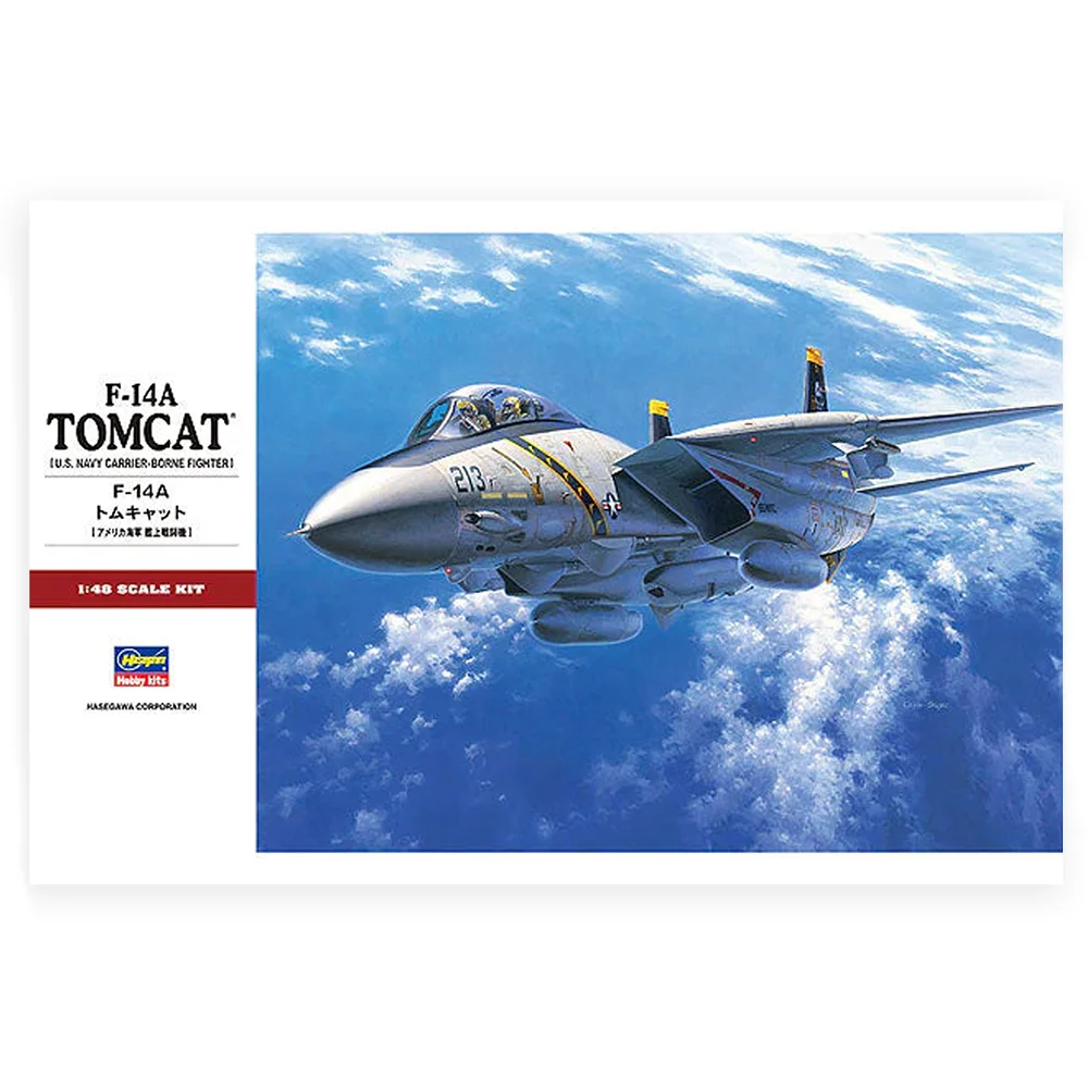 Hasegawa 1/48 F14A Tomcat Aircraft Model Kit image 0