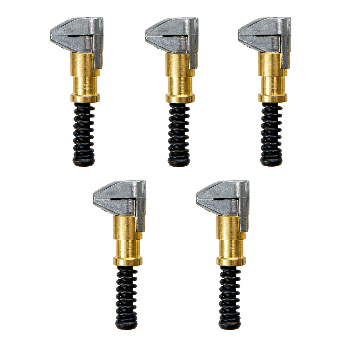 5 Pack – 1/2" Jaw Brass Cleco Side Grip Clamps – 3/4" Max Opening | Reusable Sheet Metal Clamps for Hot Rod & Panel Work image 0