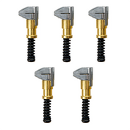 5 Pack – 1/2" Jaw Brass Cleco Side Grip Clamps – 3/4" Max Opening | Reusable Sheet Metal Clamps for Hot Rod & Panel Work image 0