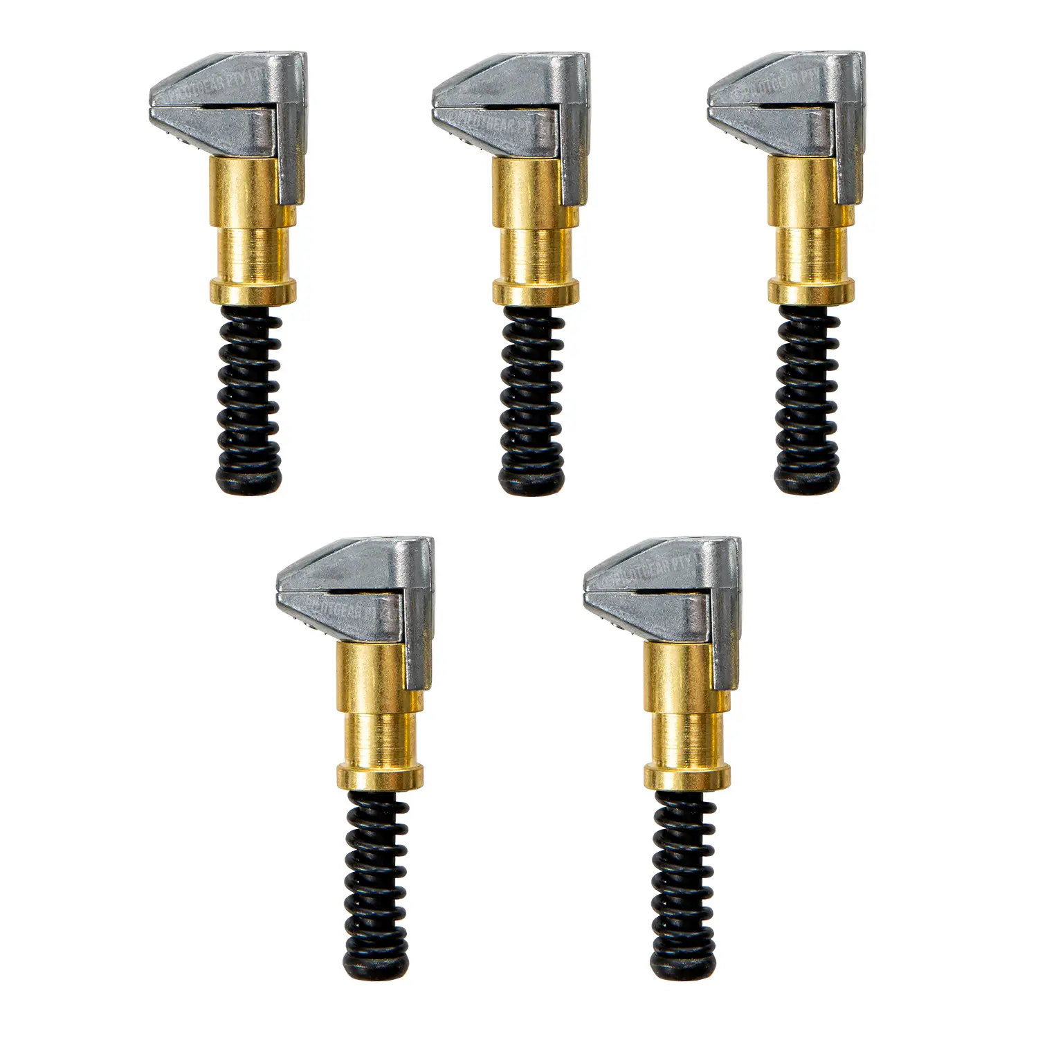 5 Pack – 1/2" Jaw Brass Cleco Side Grip Clamps – 3/4" Max Opening | Reusable Sheet Metal Clamps for Hot Rod & Panel Work image 0