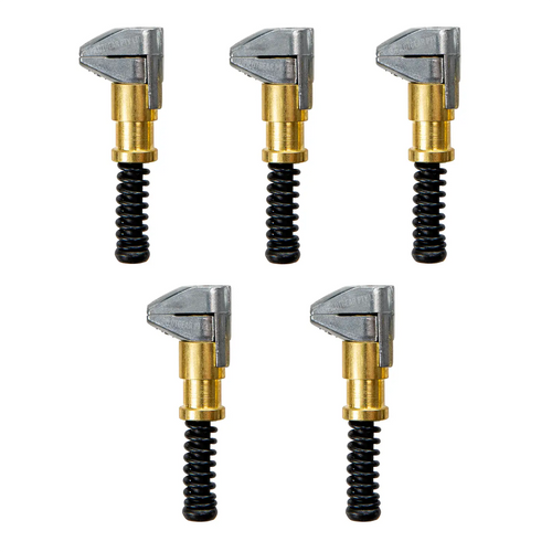 Paket 5 – Klem Cengkeraman Samping Cleco Kuningan Rahang 1/2" – Bukaan Maks. 3/4"