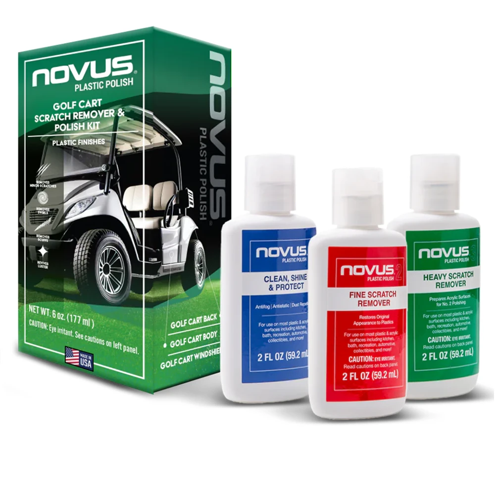 NOVUS Plastic Polish Golf Cart Scratch Remover & Polish Kit image 0