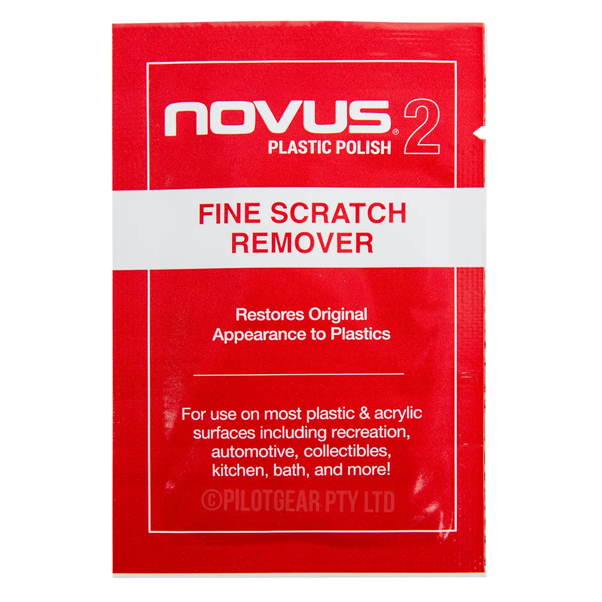 Sample Novus 2 Plastic Polish Fine Scratch Remover Pillow Pack image 0