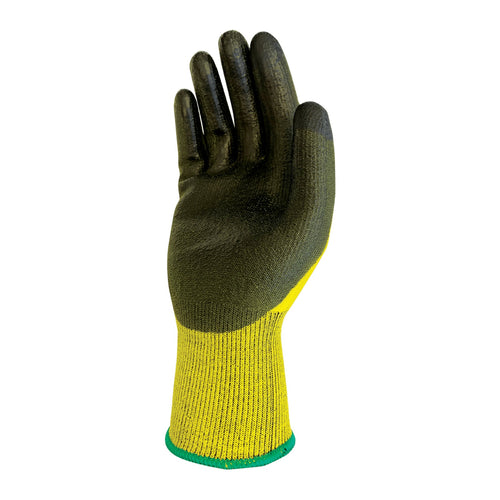The Glove Company Komodo Vigilant Cut 3 Touch Screen Gloves, Small, Yellow, 1 Pair, 630501