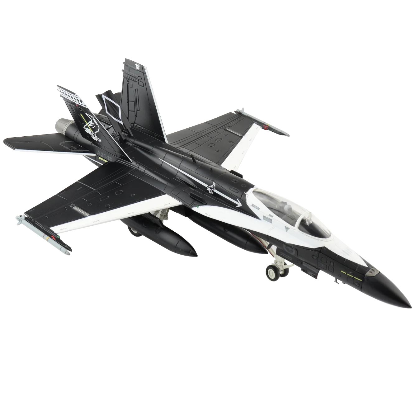 Hobby Master 1/72 Scale F/A18A 75 SQN. Commemorative Design Magpie 2021 A2118 RAAF Base Tindal 2021 Aircraft Model image 0