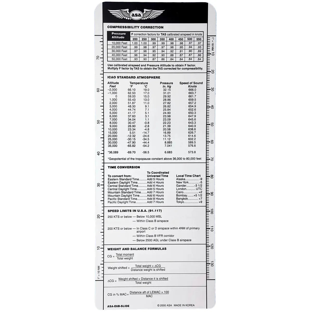 ASA E6B High Speed Slide Flight Computer image 0
