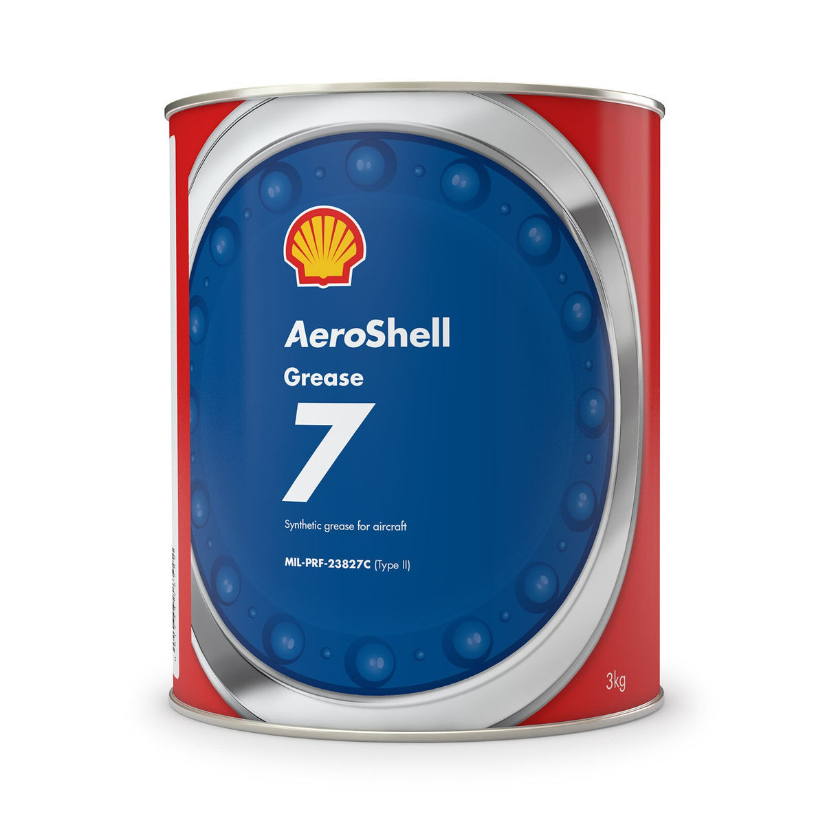 AeroShell Grease 7 Synthetic Aircraft Grease, MIL-PRF-23827C Type II, 6.6 lb Can, 7-6-6LB