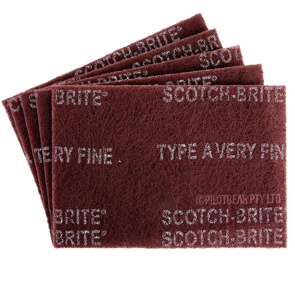 3M Scotch-Brite 07447 Maroon General Purpose Hand Pads (5 Pack) image 0