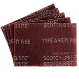 3M Scotch-Brite 07447 Maroon General Purpose Hand Pads (5 Pack)