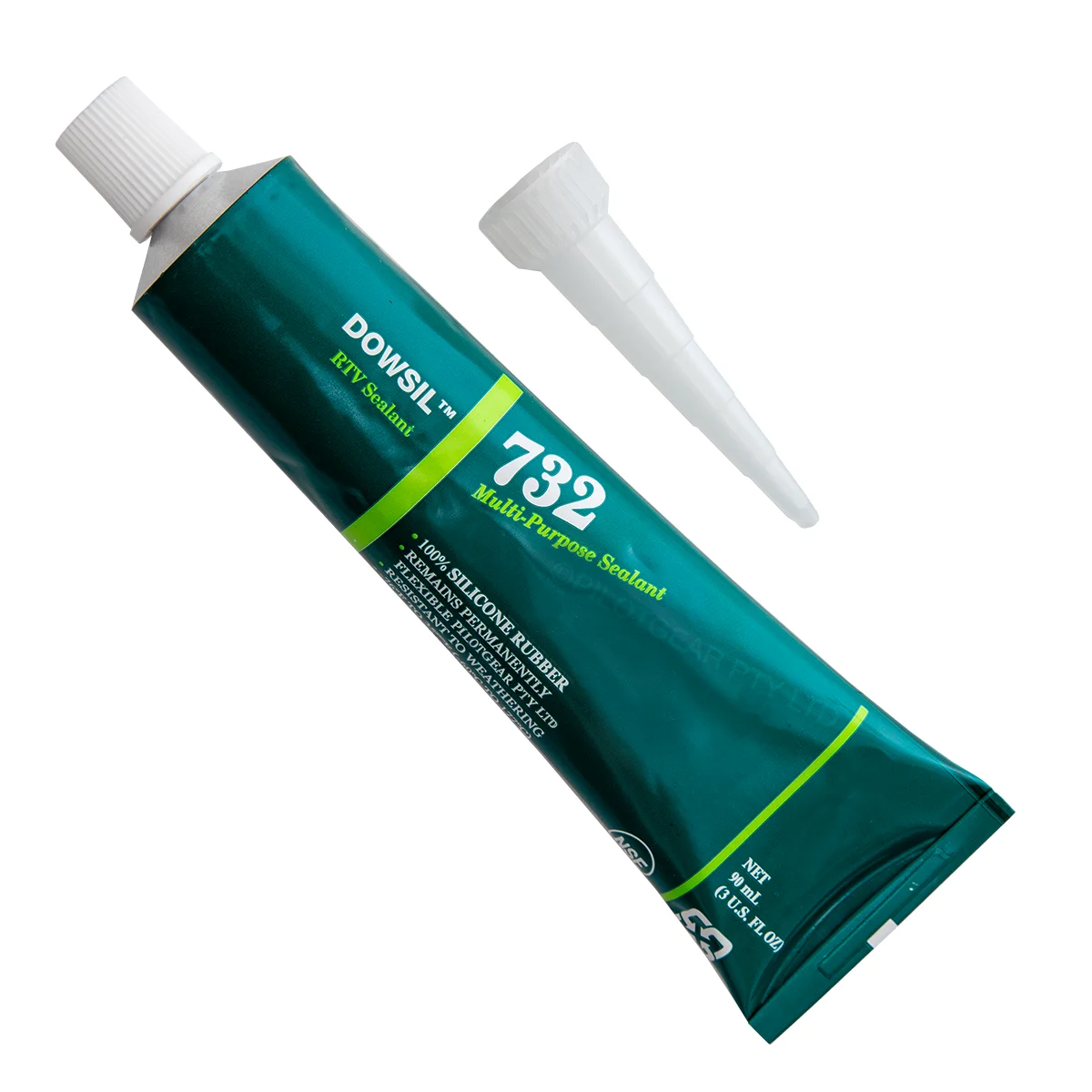 DOWSIL RTV732 Silicone Multi-Purpose Sealant - 90mL (3oz) - Clear, White & Black image 0