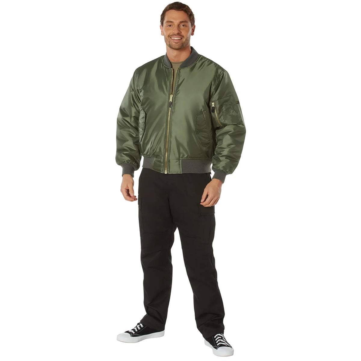 Jaket Penerbangan Rothco MA-1 - Hijau