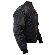 Jaket Penerbangan Rothco MA-1 - Hitam