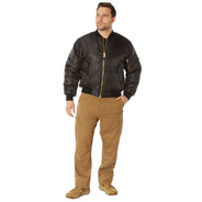 Jaket Penerbangan Rothco MA-1 - Hitam