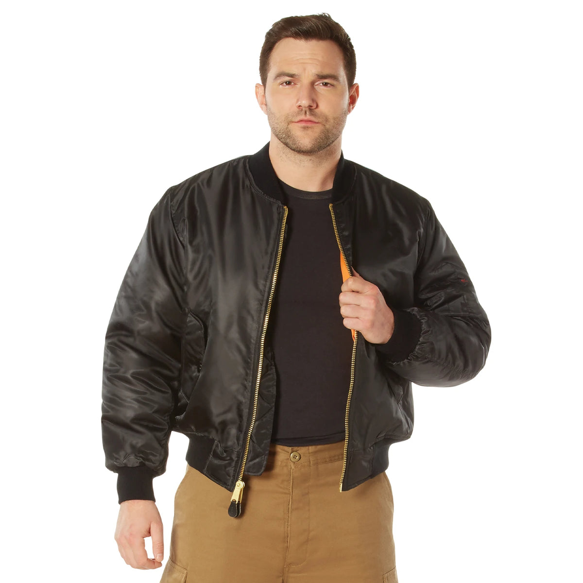 Jaket Penerbangan Rothco MA-1 - Hitam