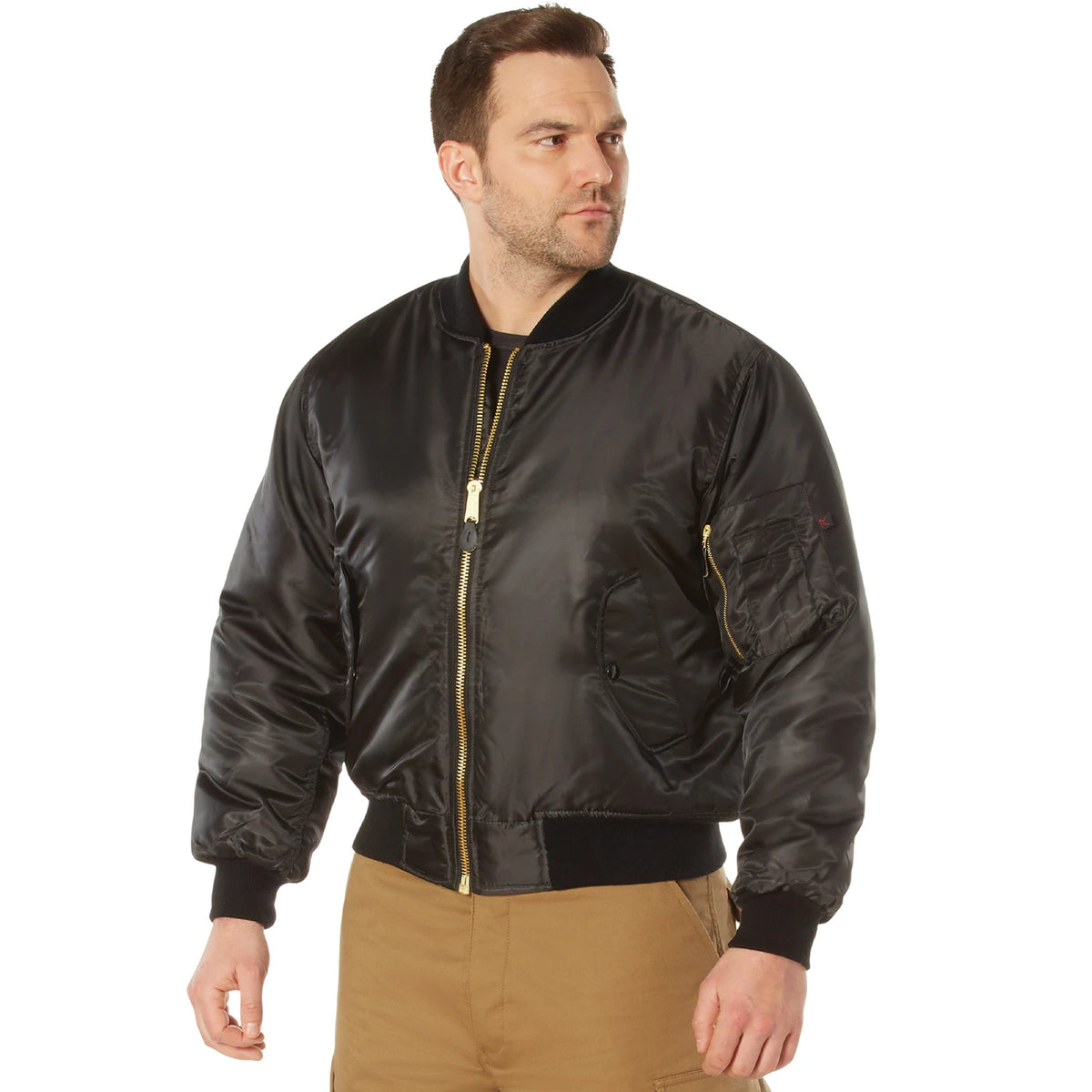 Jaket Penerbangan Rothco MA-1 - Hitam