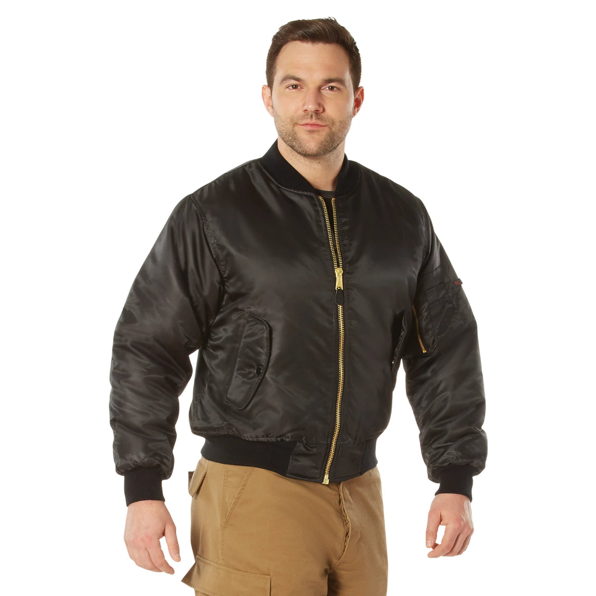 Jaket Penerbangan Rothco MA-1 - Hitam