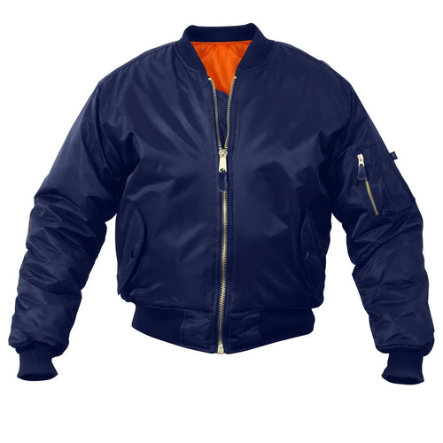 Jaket Penerbangan Rothco MA-1 - Biru Tua