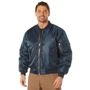 Jaket Penerbangan Rothco MA-1 - Biru Tua