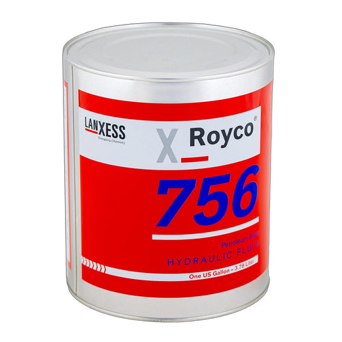 Royco 756 Petroleum Base Aviation Hydraulic Fluid, MIL-PRF-5606, 1 US Gallon Can, 756-1GL