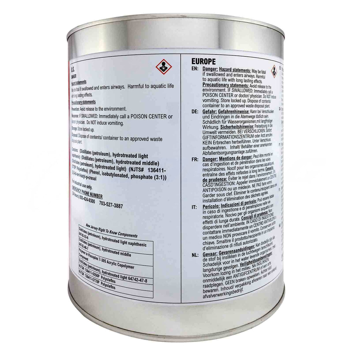 Royco 756 Petroleum Base Aviation Hydraulic Fluid, MIL-PRF-5606, 1 US Gallon Can, 756-1GL